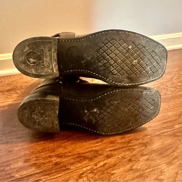 Frye Harness 12r Moto boots in brown - Picture 6 of 13